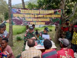 Satgas Yonif 641/Bru Yankes Keliling Gratis di Pedalaman Papua