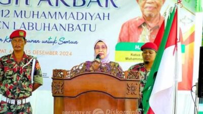 Hadiri Tabligh Akbar, Plt Bupati Ucapkan Milad Muhammadiyah Labuhanbatu ke-112 