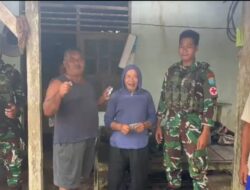 Satgas Yonif 642/Kps Peduli Kesehatan Warga Melalui Yankes Keliling di Kampung Warisa Mulya