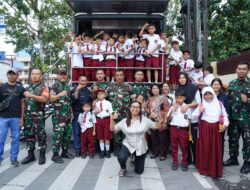 Kodam I/BB Gelar Program Makan Bergizi di SDN Petisah Hulu