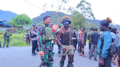 Wujudkan Rasa Aman, TNI-Polri Insentifkan Patroli Gabungan di Puncak Jaya