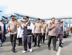 Kapolda Jatim Tinjau Kesiapan Pelabuhan ASDP Ketapang Banyuwangi Menghadapi Arus Balik Lebaran