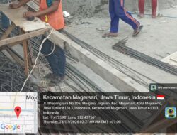 DPUPR Perakim Kota Mojokerto dan CV Global Inovasi Engineering Diduga Lalai Pengawasan K3, Lagi-lagi Pekerja CV Dara Karya Mandiri Pakai Sandal