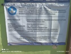 Dugaan Abai Keselamatan Kerja di Proyek Revitalisasi SDN Suko 1 Sidoarjo Jadi Sorotan